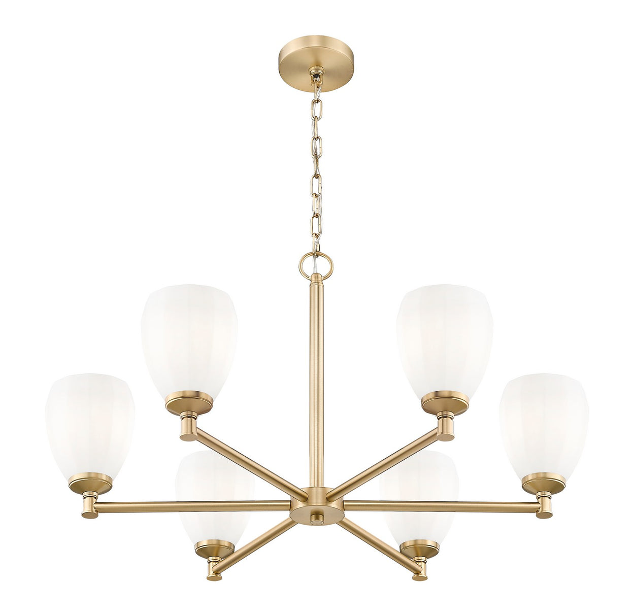 Z-Lite - 7004-6MGLD - Six Light Chandelier - Oren - Modern Gold