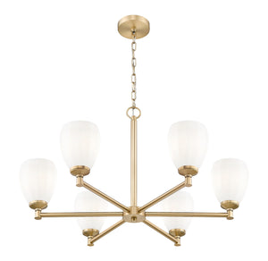 Z-Lite - 7004-6MGLD - Six Light Chandelier - Oren - Modern Gold