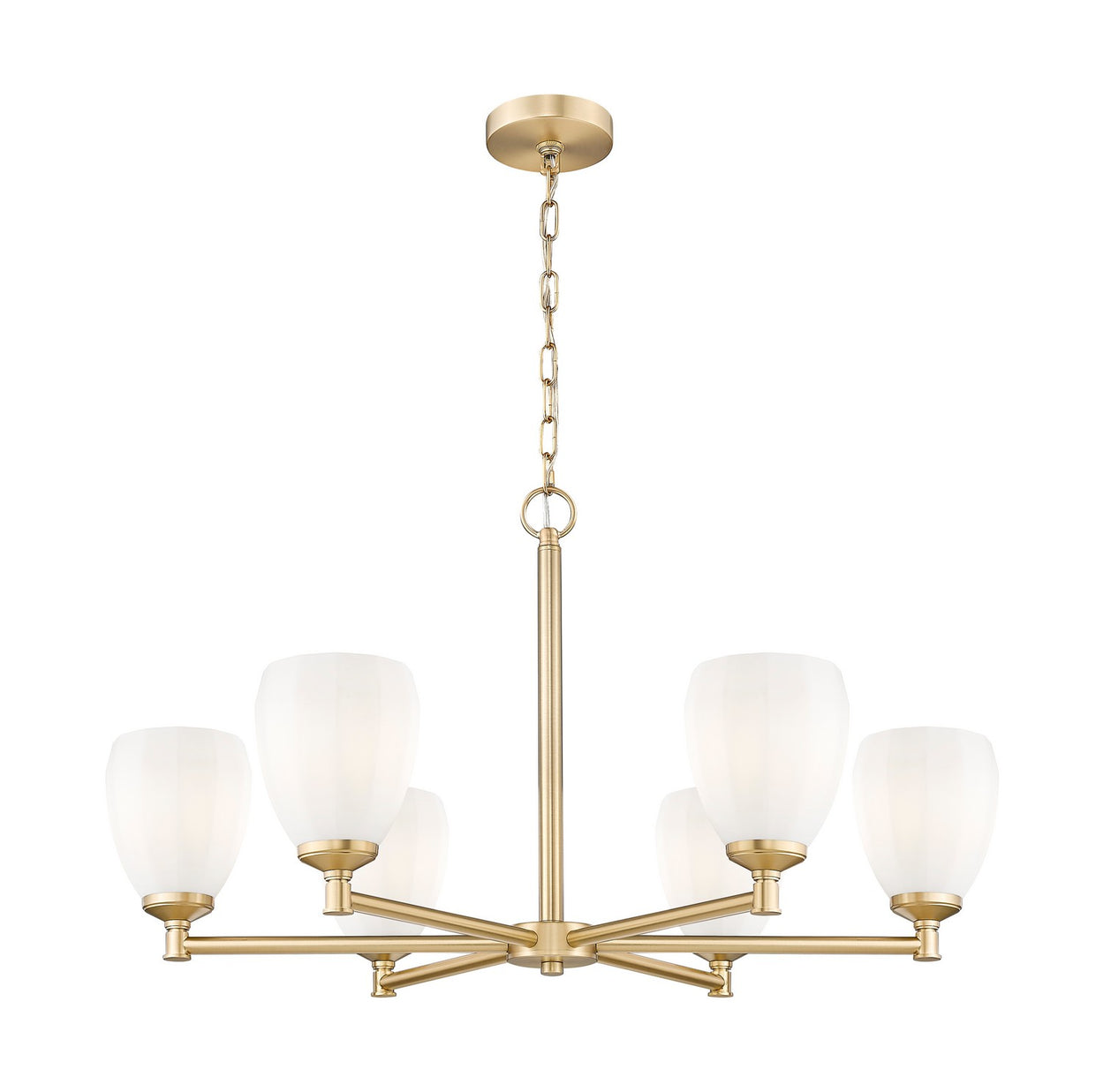 Z-Lite - 7004-6MGLD - Six Light Chandelier - Oren - Modern Gold