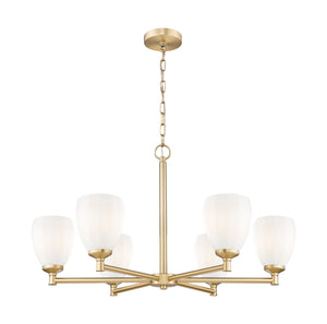 Z-Lite - 7004-6MGLD - Six Light Chandelier - Oren - Modern Gold