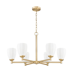 Z-Lite - 7004-6MGLD - Six Light Chandelier - Oren - Modern Gold