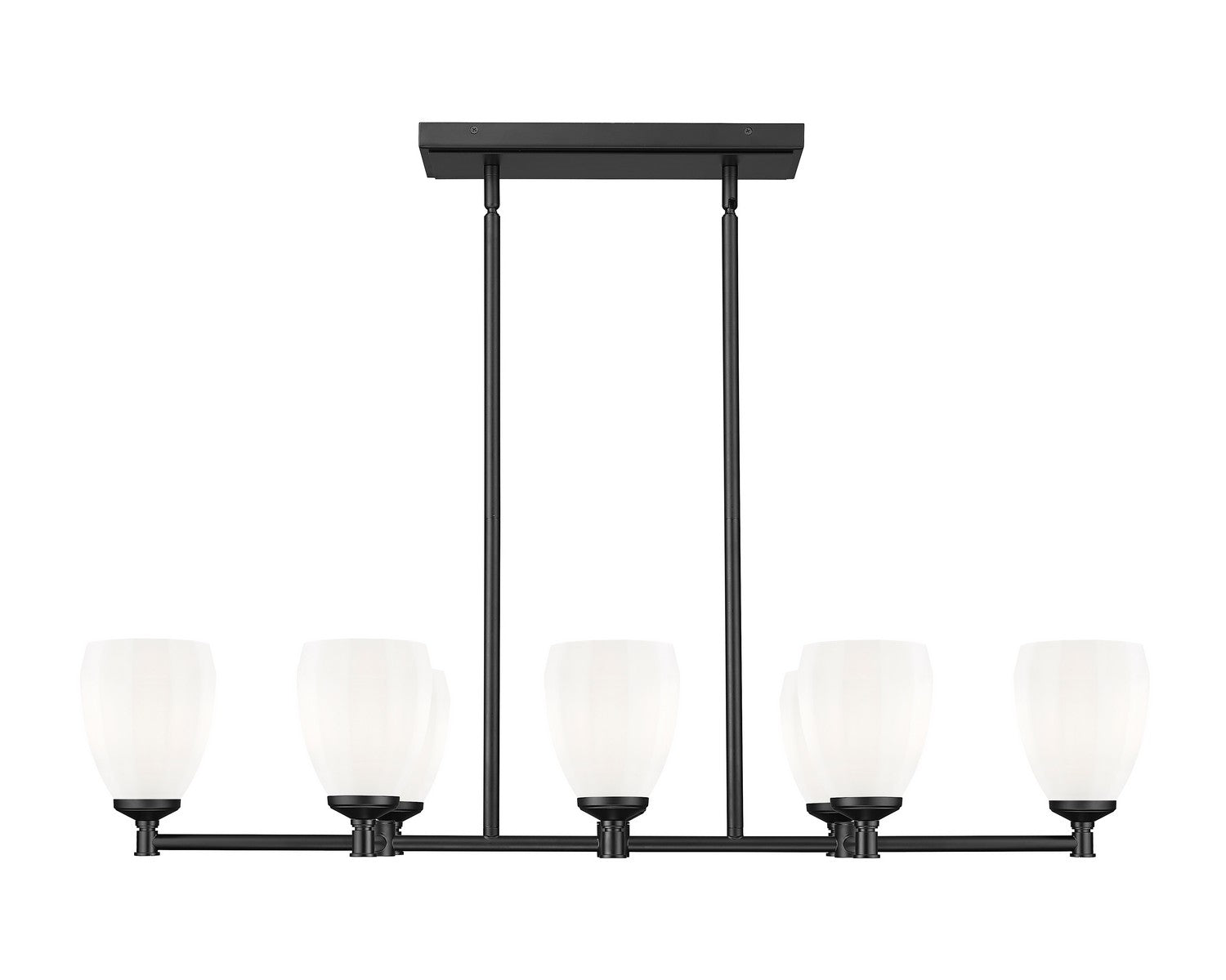 Z-Lite - 7004-8L-MB - Eight Light Linear Chandelier - Oren - Matte Black