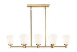 Z-Lite - 7004-8L-MGLD - Eight Light Linear Chandelier - Oren - Modern Gold