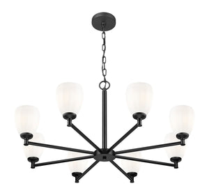 Z-Lite - 7004-8MB - Eight Light Chandelier - Oren - Matte Black