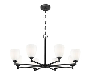 Z-Lite - 7004-8MB - Eight Light Chandelier - Oren - Matte Black