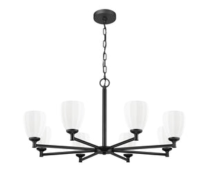 Z-Lite - 7004-8MB - Eight Light Chandelier - Oren - Matte Black