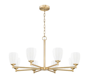 Z-Lite - 7004-8MGLD - Eight Light Chandelier - Oren - Modern Gold