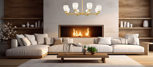 Z-Lite - 7004-8MGLD - Eight Light Chandelier - Oren - Modern Gold