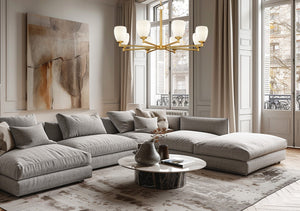 Z-Lite - 7004-8MGLD - Eight Light Chandelier - Oren - Modern Gold
