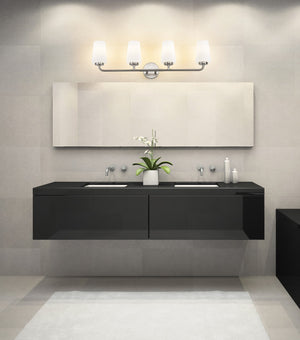 Z-Lite - 7005-4V-BN - Four Light Vanity - Montford - Brushed Nickel