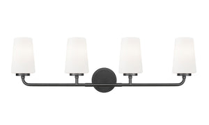 Z-Lite - 7005-4V-MB - Four Light Vanity - Montford - Matte Black