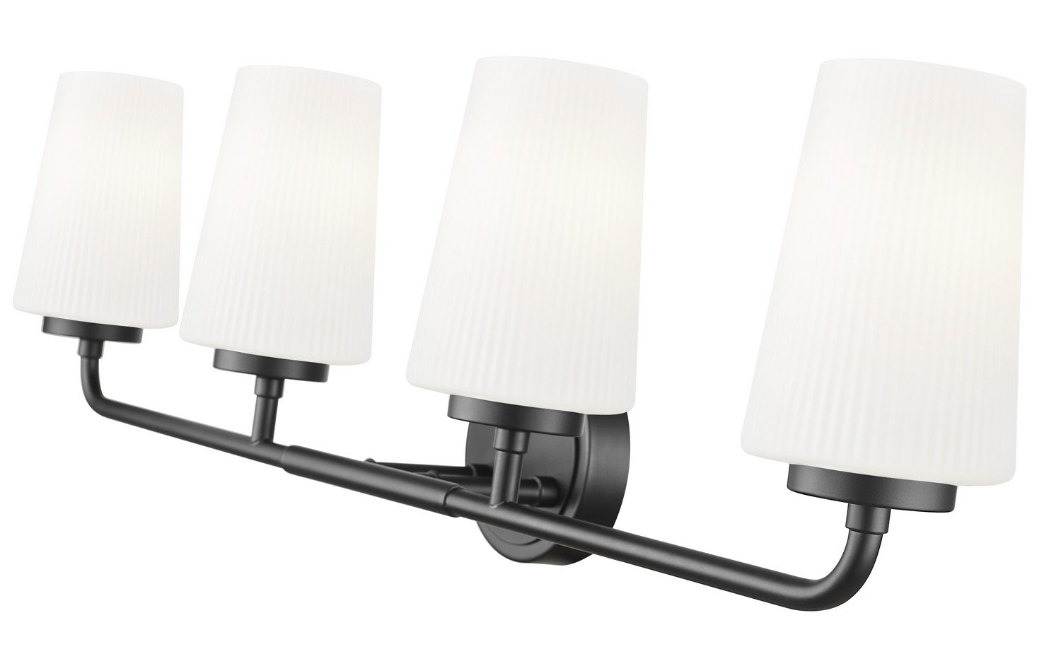 Z-Lite - 7005-4V-MB - Four Light Vanity - Montford - Matte Black