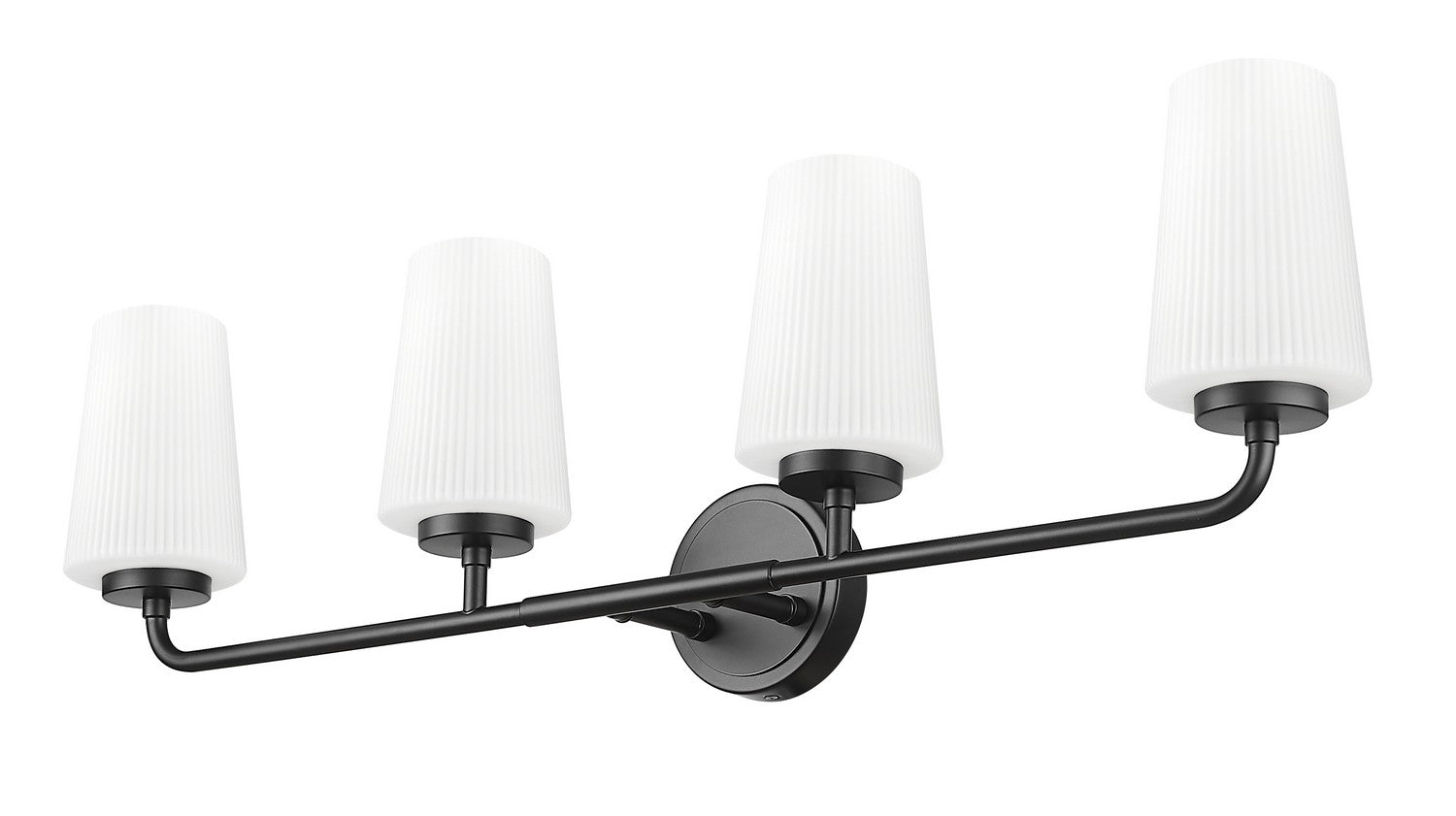 Z-Lite - 7005-4V-MB - Four Light Vanity - Montford - Matte Black