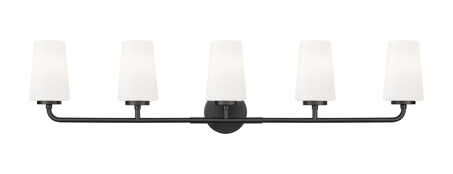 Z-Lite - 7005-5V-MB - Five Light Vanity - Montford - Matte Black