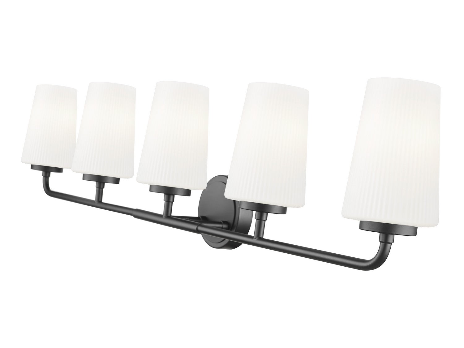 Z-Lite - 7005-5V-MB - Five Light Vanity - Montford - Matte Black