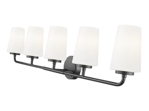 Z-Lite - 7005-5V-MB - Five Light Vanity - Montford - Matte Black