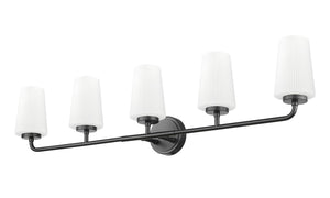 Z-Lite - 7005-5V-MB - Five Light Vanity - Montford - Matte Black