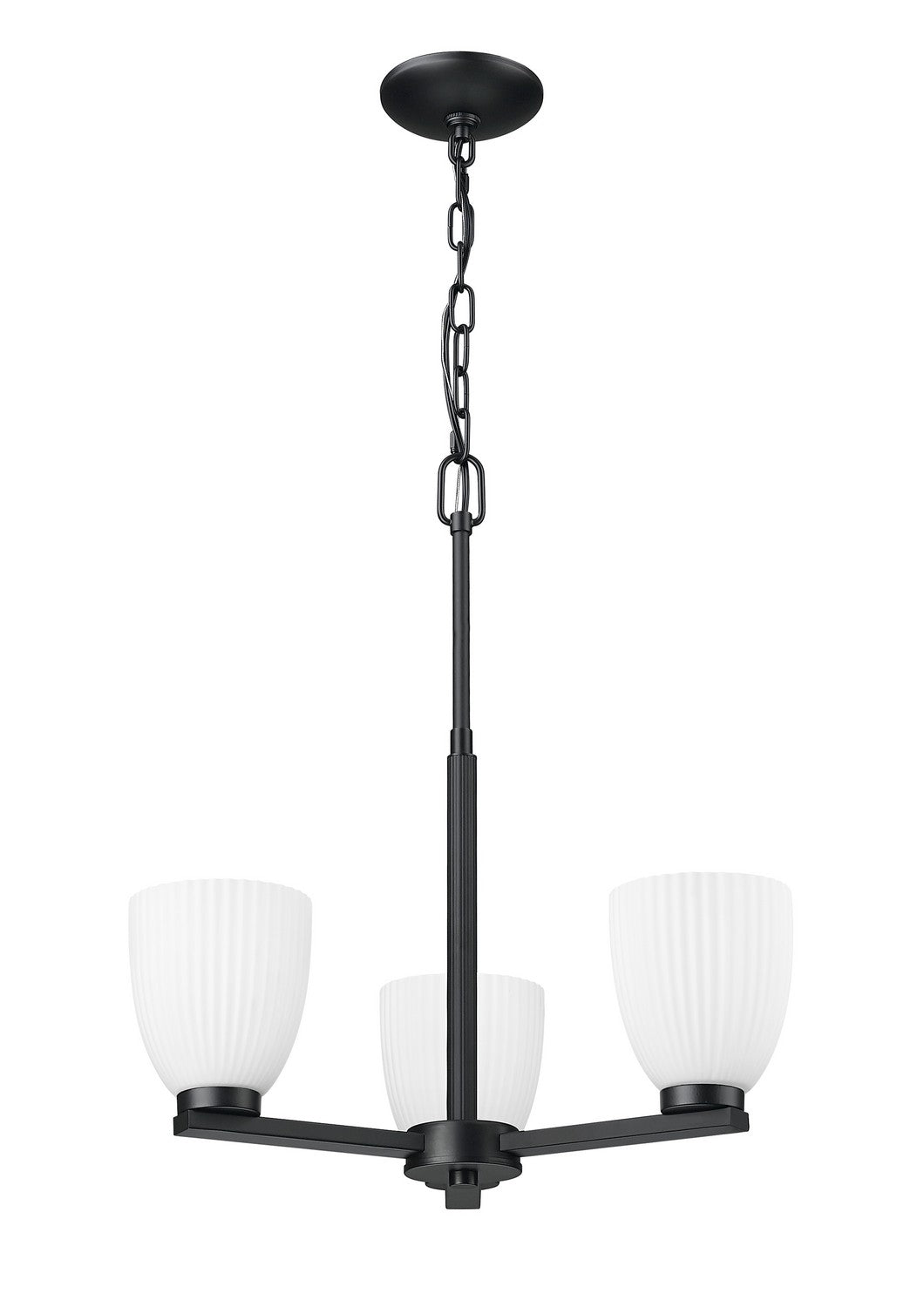 Z-Lite - 7518-3MB - Three Light Chandelier - Naya - Matte Black