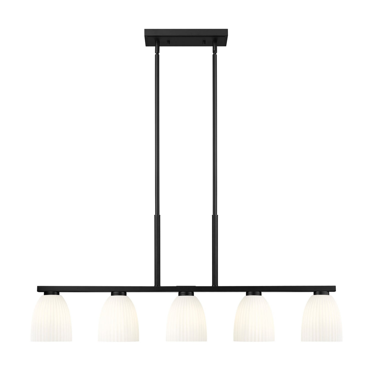 Z-Lite - 7518-5L-MB - Five Light Linear Chandelier - Naya - Matte Black
