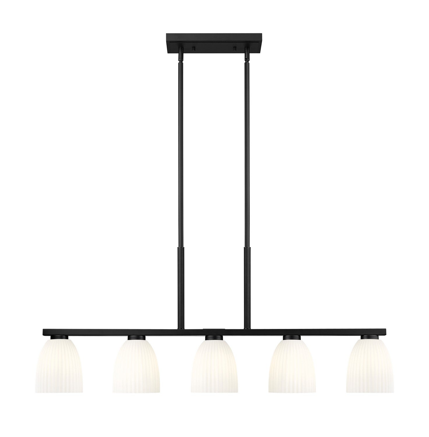 Z-Lite - 7518-5L-MB - Five Light Linear Chandelier - Naya - Matte Black
