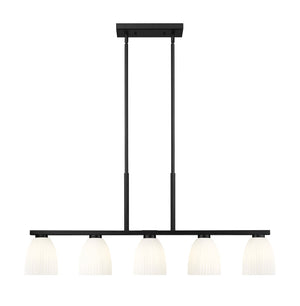Z-Lite - 7518-5L-MB - Five Light Linear Chandelier - Naya - Matte Black