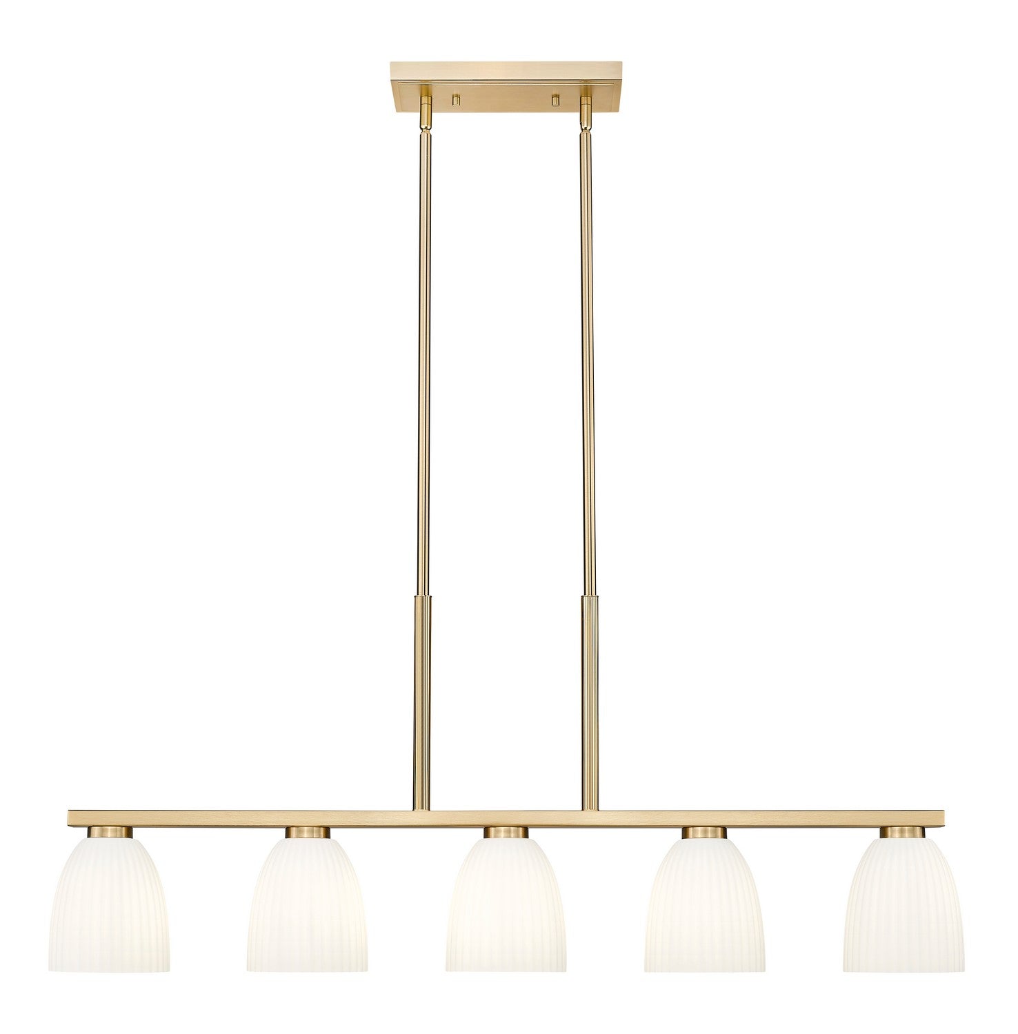 Z-Lite - 7518-5L-MGLD - Five Light Linear Chandelier - Naya - Modern Gold