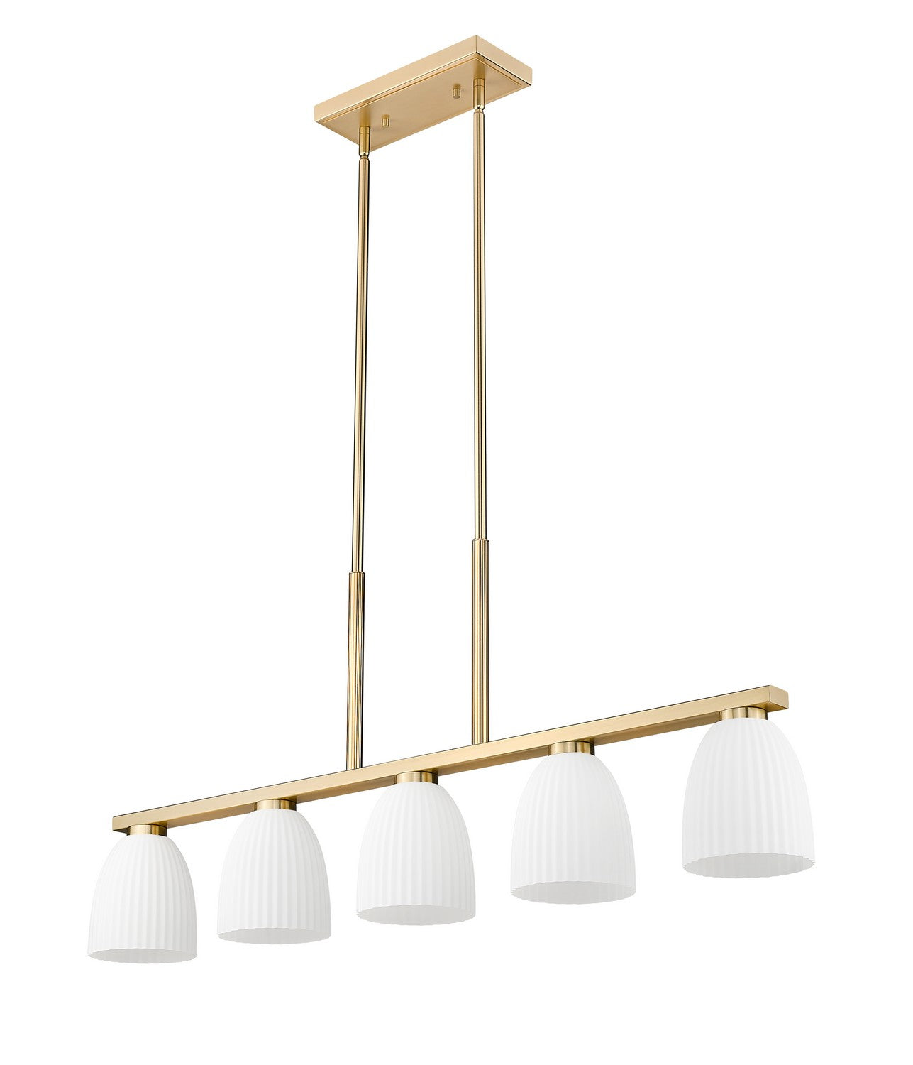 Z-Lite - 7518-5L-MGLD - Five Light Linear Chandelier - Naya - Modern Gold