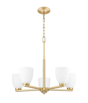 Z-Lite - 7518-5MGLD - Five Light Chandelier - Naya - Modern Gold