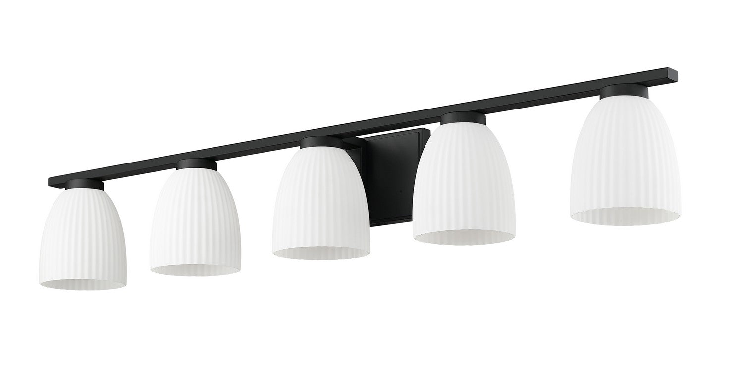 Z-Lite - 7518-5V-MB - Five Light Vanity - Naya - Matte Black