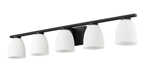 Z-Lite - 7518-5V-MB - Five Light Vanity - Naya - Matte Black
