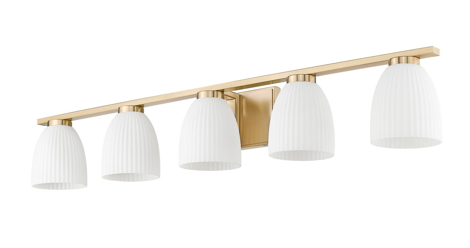 Z-Lite - 7518-5V-MGLD - Five Light Vanity - Naya - Modern Gold