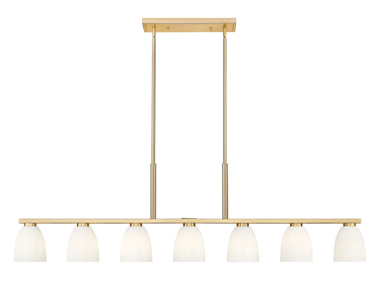 Z-Lite - 7518-7L-MGLD - Seven Light Linear Chandelier - Naya - Modern Gold