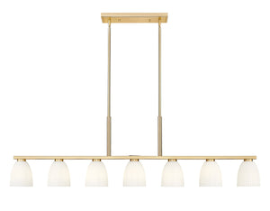 Z-Lite - 7518-7L-MGLD - Seven Light Linear Chandelier - Naya - Modern Gold