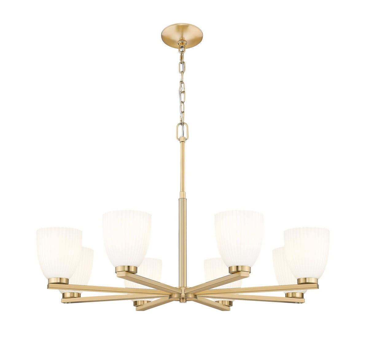 Z-Lite - 7518-8MGLD - Eight Light Chandelier - Naya - Modern Gold
