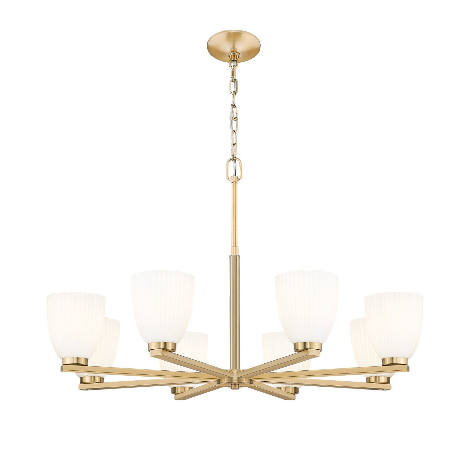 Z-Lite - 7518-8MGLD - Eight Light Chandelier - Naya - Modern Gold