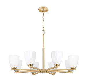 Z-Lite - 7518-8MGLD - Eight Light Chandelier - Naya - Modern Gold