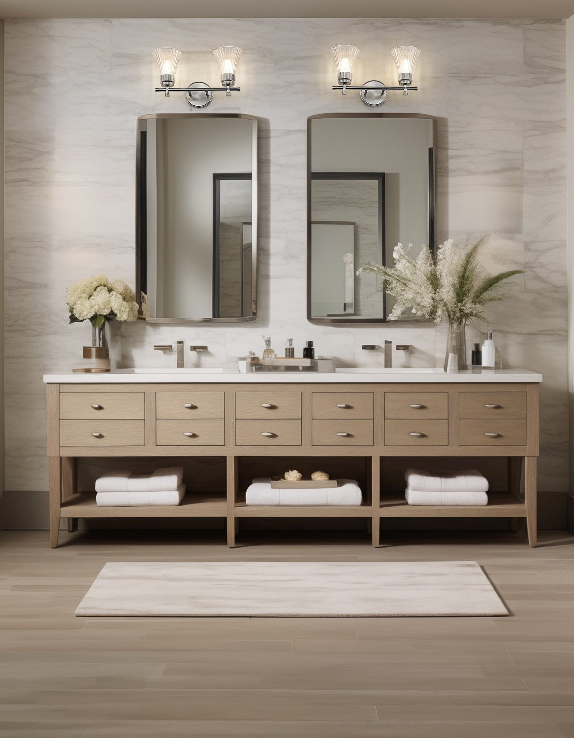 Z-Lite - 7519-2V-BN - Two Light Vanity - Belle - Brushed Nickel