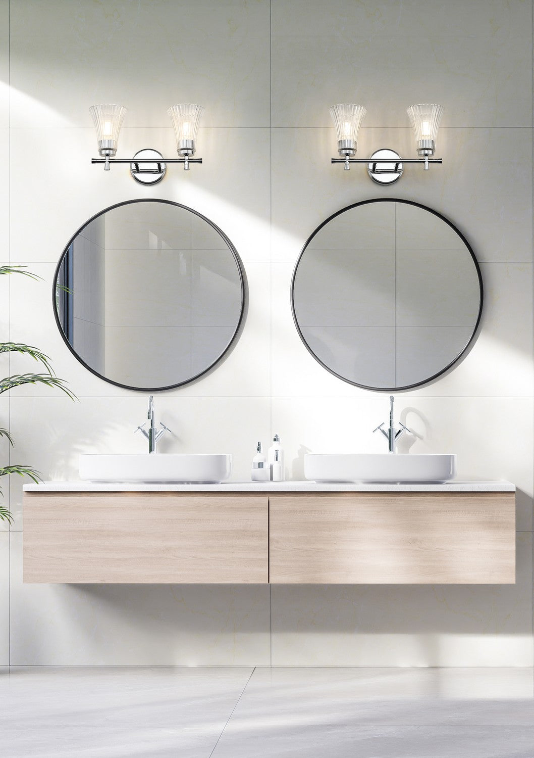 Z-Lite - 7519-2V-CH - Two Light Vanity - Belle - Chrome