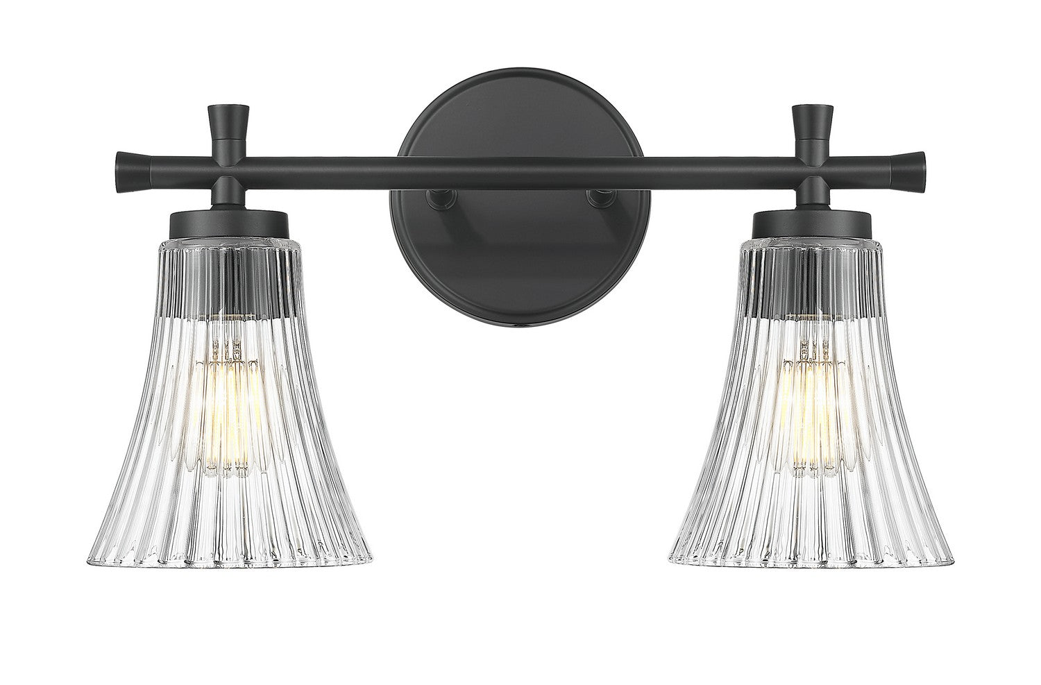 Z-Lite - 7519-2V-MB - Two Light Vanity - Belle - Matte Black