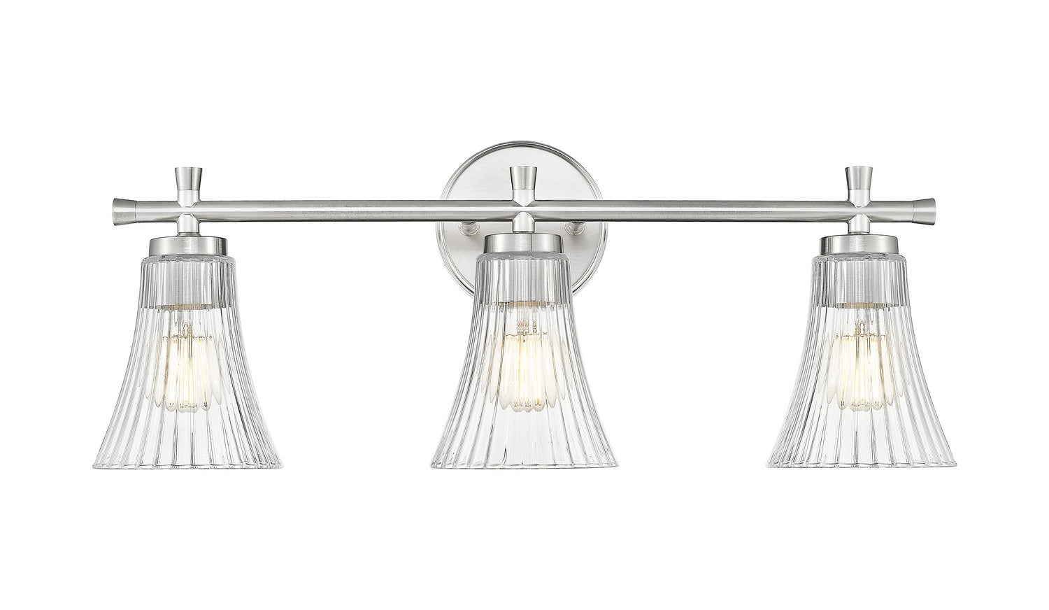 Z-Lite - 7519-3V-BN - Three Light Vanity - Belle - Brushed Nickel