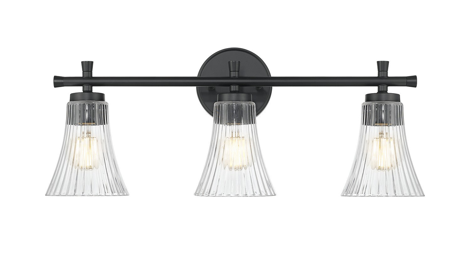 Z-Lite - 7519-3V-MB - Three Light Vanity - Belle - Matte Black
