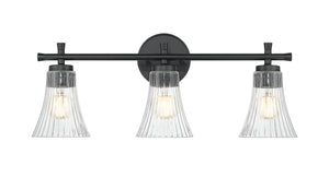Z-Lite - 7519-3V-MB - Three Light Vanity - Belle - Matte Black