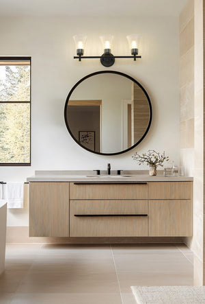 Z-Lite - 7519-3V-MB - Three Light Vanity - Belle - Matte Black