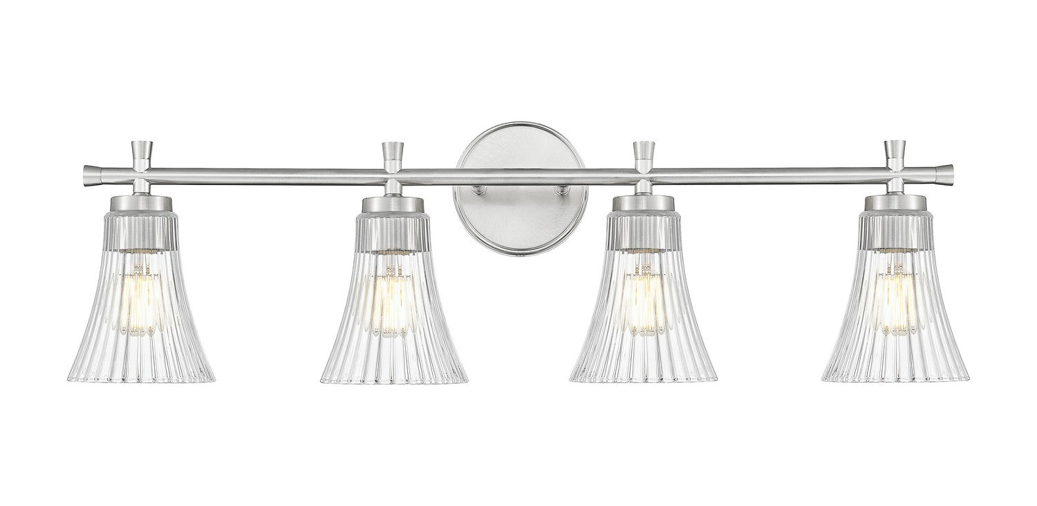 Z-Lite - 7519-4V-BN - Four Light Vanity - Belle - Brushed Nickel
