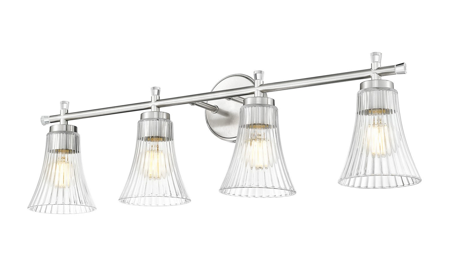 Z-Lite - 7519-4V-BN - Four Light Vanity - Belle - Brushed Nickel
