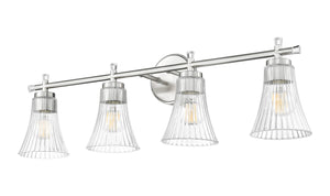 Z-Lite - 7519-4V-BN - Four Light Vanity - Belle - Brushed Nickel