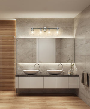 Z-Lite - 7519-4V-BN - Four Light Vanity - Belle - Brushed Nickel