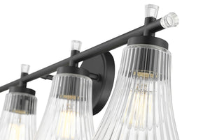 Z-Lite - 7519-4V-MB - Four Light Vanity - Belle - Matte Black