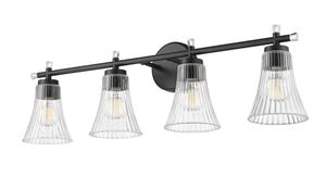 Z-Lite - 7519-4V-MB - Four Light Vanity - Belle - Matte Black