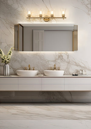 Z-Lite - 7519-4V-MGLD - Four Light Vanity - Belle - Modern Gold
